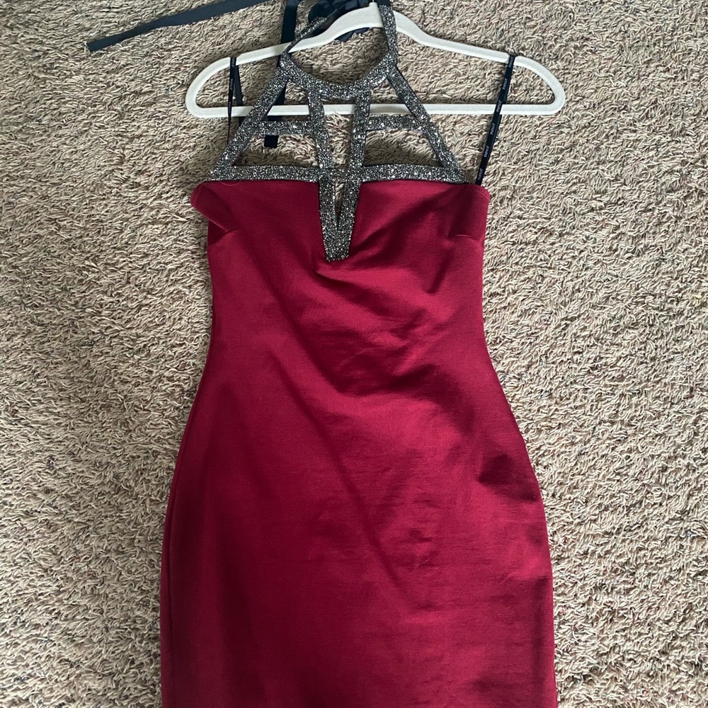 Cute short red dress